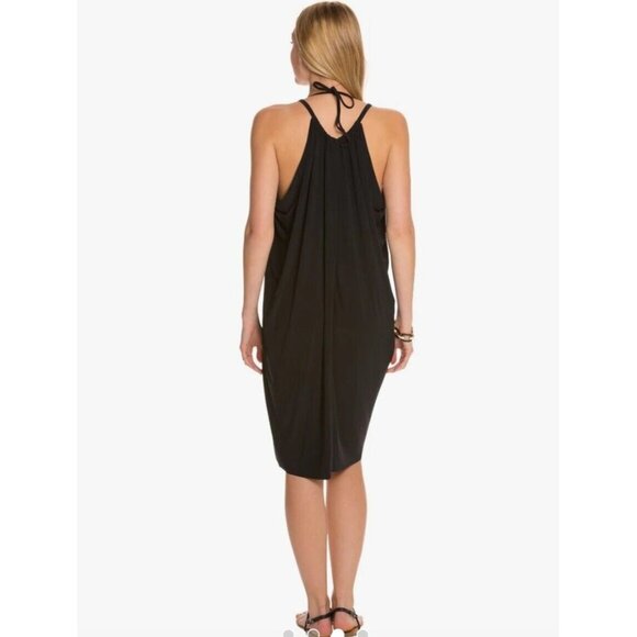 Magicsuit Plus Size 3X  BLACK Draped Swim Cover up Dress - Picture 2 of 11